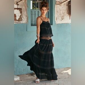 Spell Teodora Maxi Skirt size M